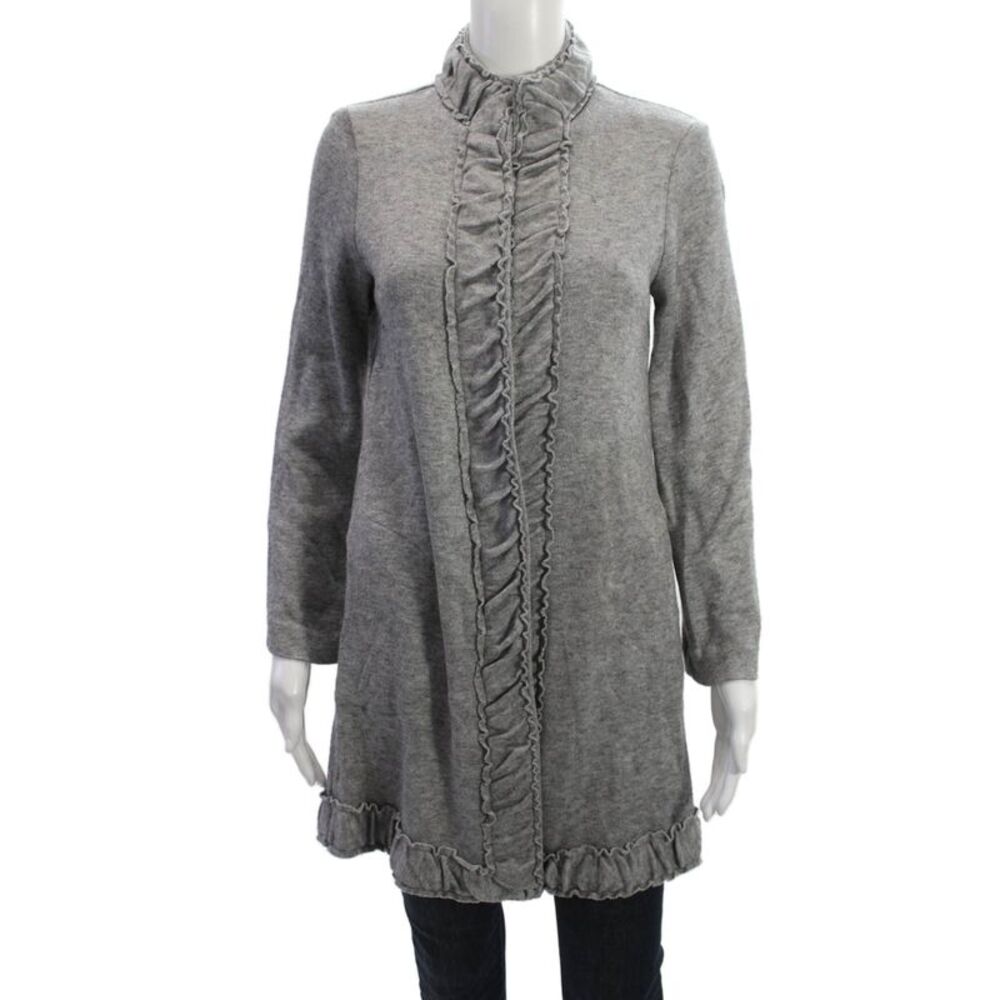 Pure Essence Womens Gray Mock Neck Long Sleeve Sweater Size XS